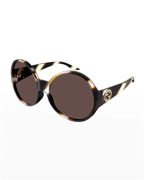 gucci mens sunglasses round|Gucci oversized round sunglasses.